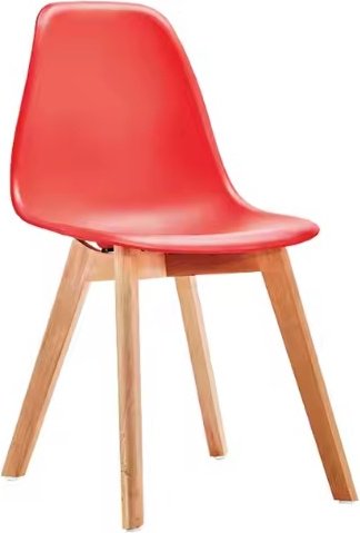 Стул S-0201CK, пластик, 38x37x56 см, красный купить,NaN