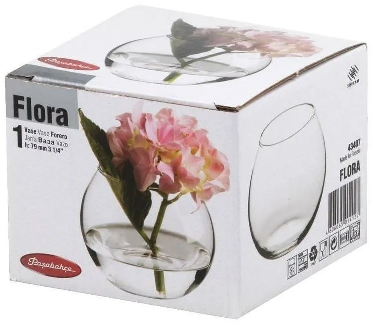 Pasabahce ваза 7.9 см Flora 43407, стекло купить,NaN