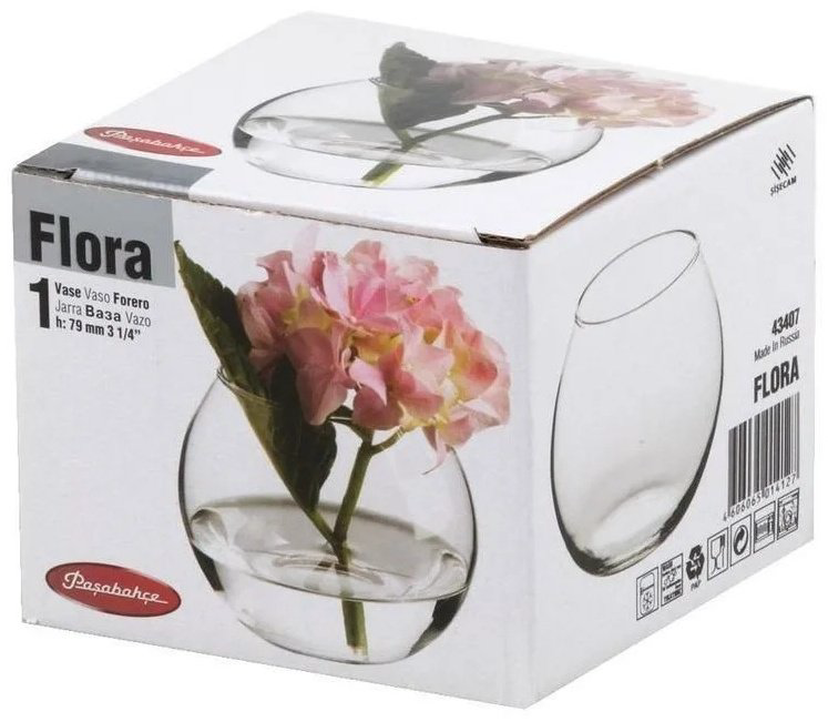 Pasabahce ваза 7.9 см Flora 43407, стекло купить,NaN