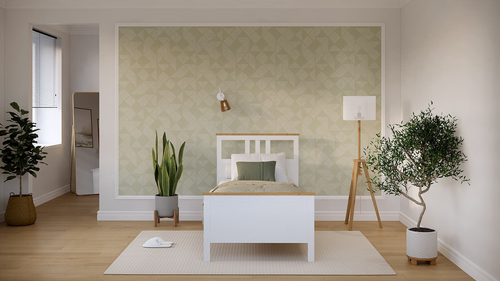 Кровать подростковая Кымор, 100x200 см, белый купить,NaN
