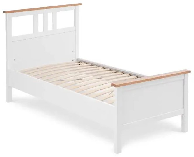 Кровать подростковая Кымор, 100x200 см, белый купить,NaN