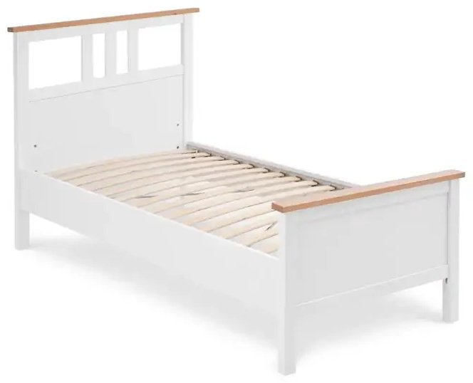Кровать подростковая Кымор, 100x200 см, белый купить,NaN