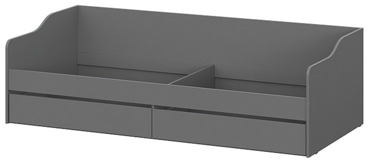 Кровать подростковая КР 2, 90x200 см, графит купить,NaN