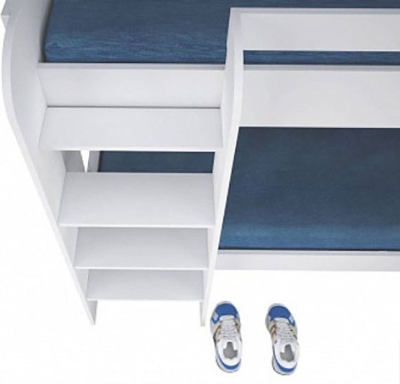 Двухъярусная кровать ZETA Polini kids Simple 5000, 90x190 см, белый купить,NaN