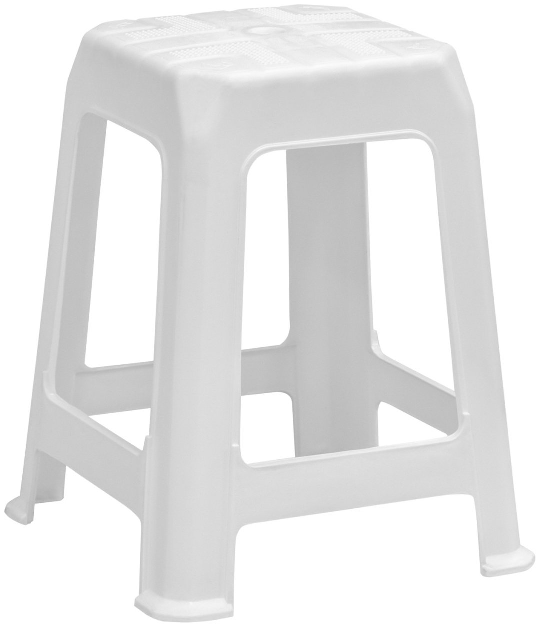 Табурет ZETA Макси МП-ТВ-949567, пластик, 27x27x47 см, белый купить,NaN
