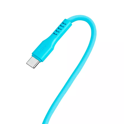 Кабель для телефона TTEC USB-C-USB-C 60W PD/QC Fast Charging/Data Cable 120 cm Neon Blue