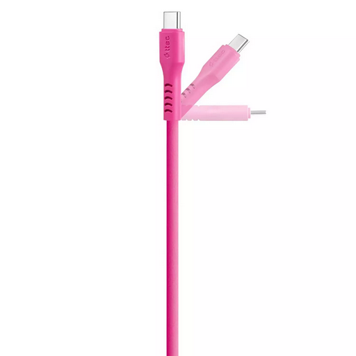 Кабель для телефона TTEC USB-C-USB-C 60W PD/QC Fast Charging/Data Cable 120 cm Neon Pink