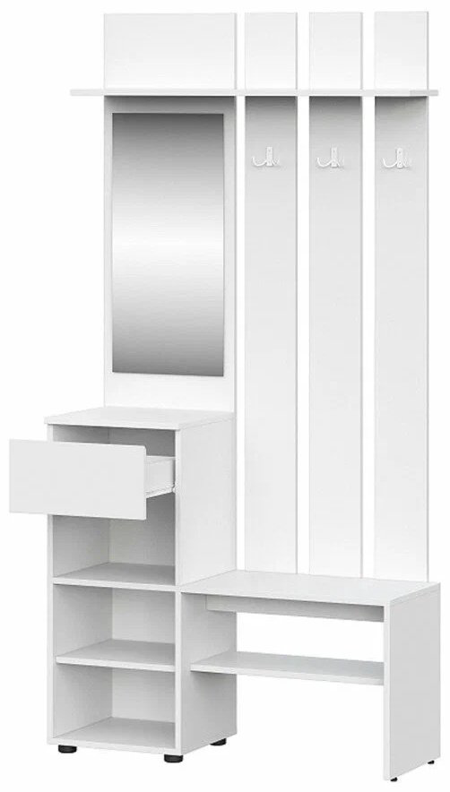 Вешалка напольная СВ Мебель Токио SV-0036, ЛДСП, 100.1x200 см, белый купить,NaN