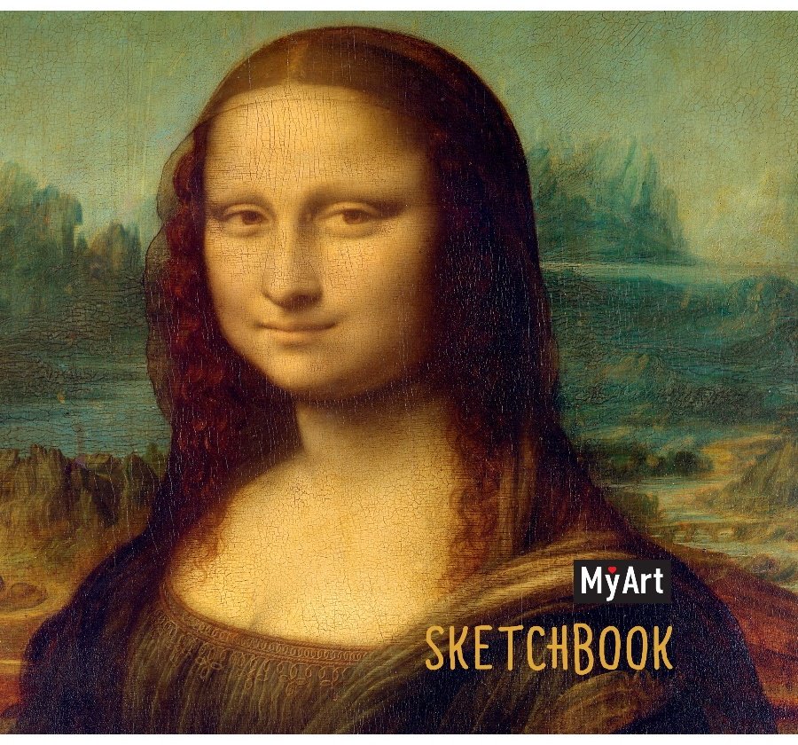 Скетчбук Леонардо да Винчи Мона Лиза MyArt, A5, 80 листов, мультиколор купить,NaN