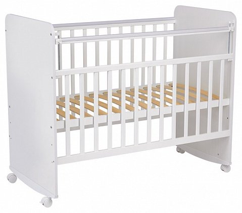 Детская кровать ZETA Фея 702, 60x120 см, белый купить,NaN