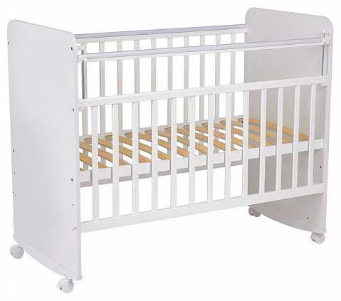 Детская кровать ZETA Фея 702, 60x120 см, белый купить,NaN