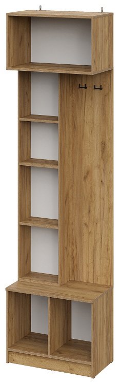 Вешалка напольная SV Авиньон, ЛДСП, 90x221.6 см, графит, коричневый купить,NaN