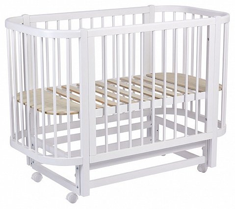 Детская кровать ZETA Polini kids Simple 350, 60x120 см, белый купить,NaN
