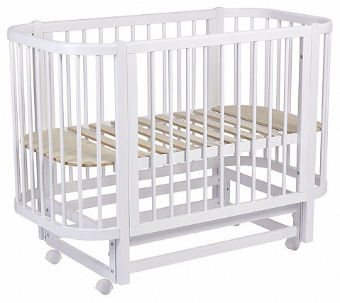 Детская кровать ZETA Polini kids Simple 350, 60x120 см, белый купить,NaN