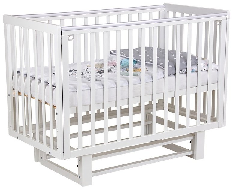 Детская кровать ZETA Polini kids Simple 341, 60x120 см, белый купить,NaN