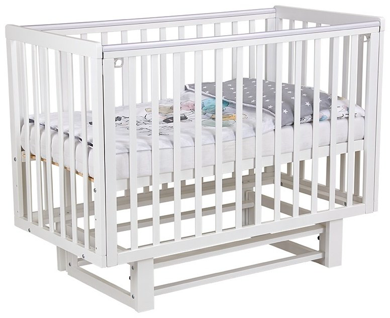 Детская кровать ZETA Polini kids Simple 341, 60x120 см, белый купить,NaN