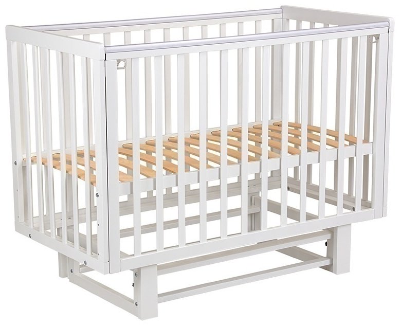 Детская кровать ZETA Polini kids Simple 341, 60x120 см, белый купить,NaN