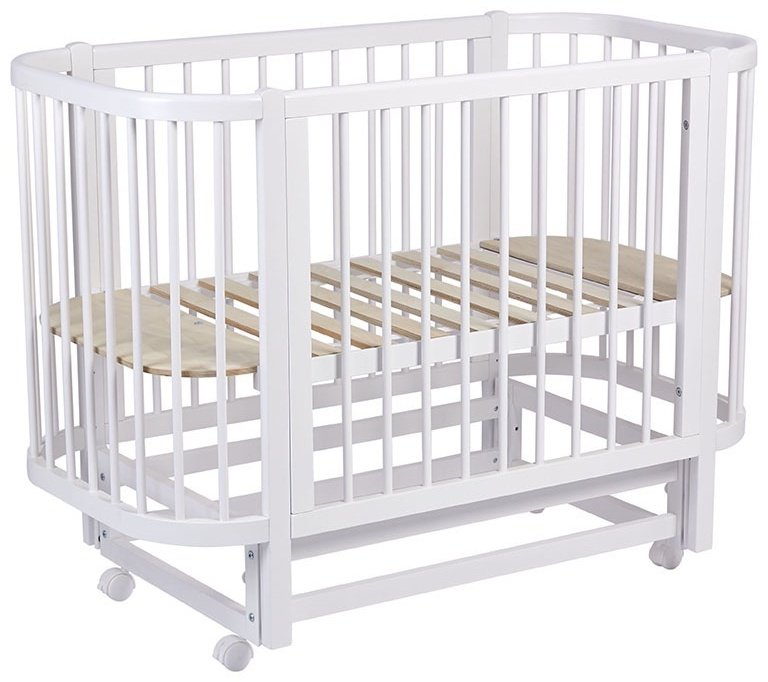 Детская кровать ZETA Polini kids Simple 350, 60x120 см, белый купить,NaN