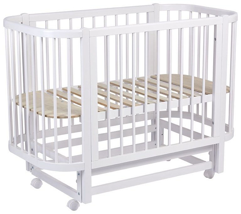 Детская кровать ZETA Polini kids Simple 350, 60x120 см, белый купить,NaN