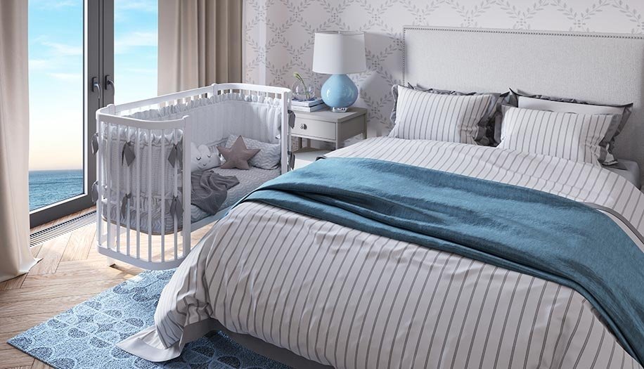 Детская кровать ZETA Polini kids Simple 350, 60x120 см, белый купить,NaN