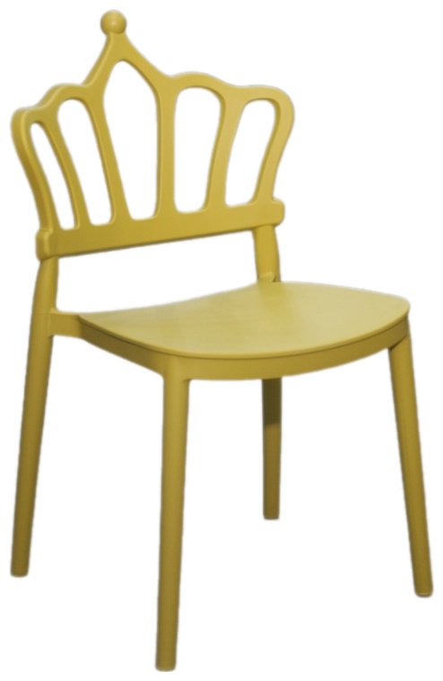 Стул S-0150CK, пластик, 32x29x36 см, желтый купить,NaN