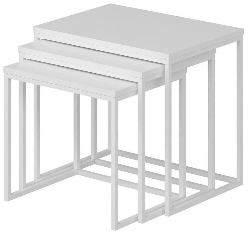 Журнальный столик складной BT-03, 45x45x47 см, белый купить,NaN