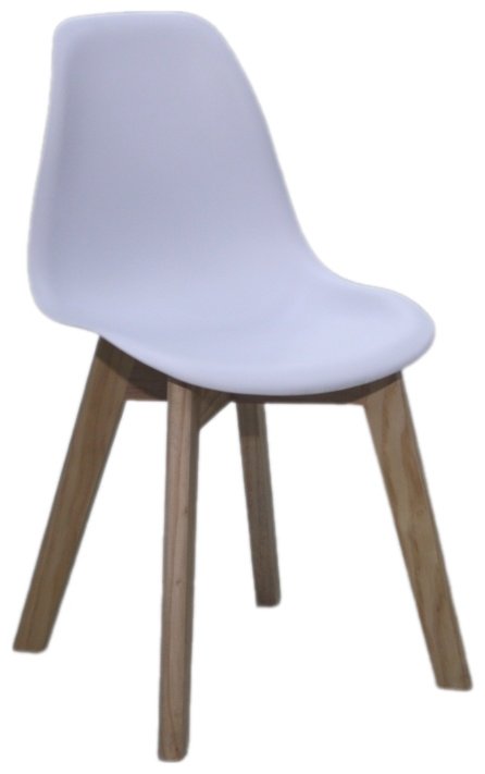Стул S-0201CK, пластик, 38x37x56 см, белый купить,NaN