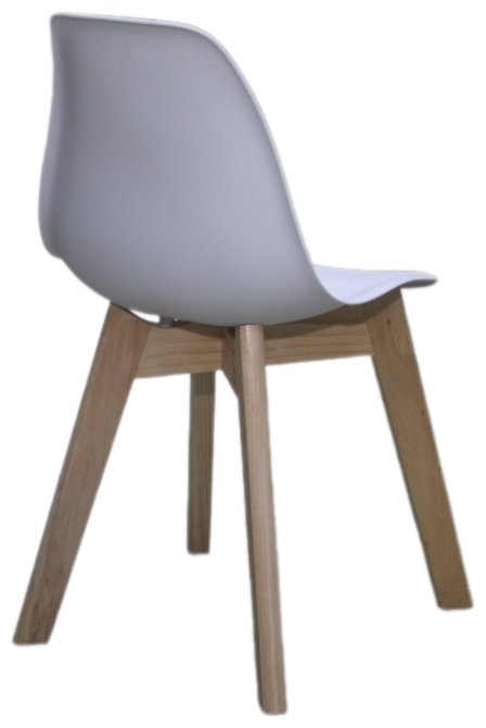 Стул S-0201CK, пластик, 38x37x56 см, белый купить,NaN