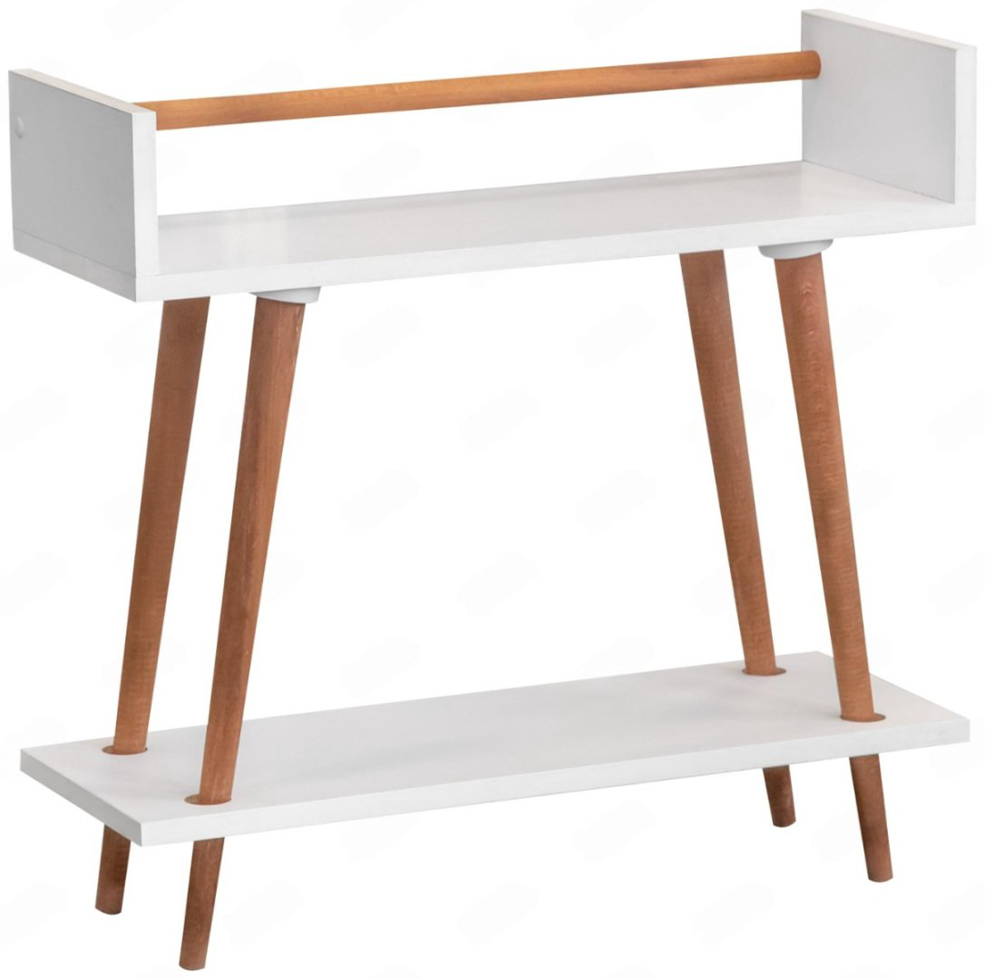 Журнальный столик Zigon, 24x68x65 см, белый купить,NaN