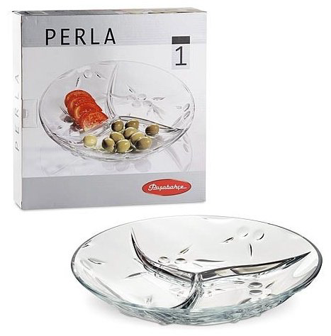 Блюдо Pasabahce Perla 1 шт, стекло, 27х27 см купить,NaN