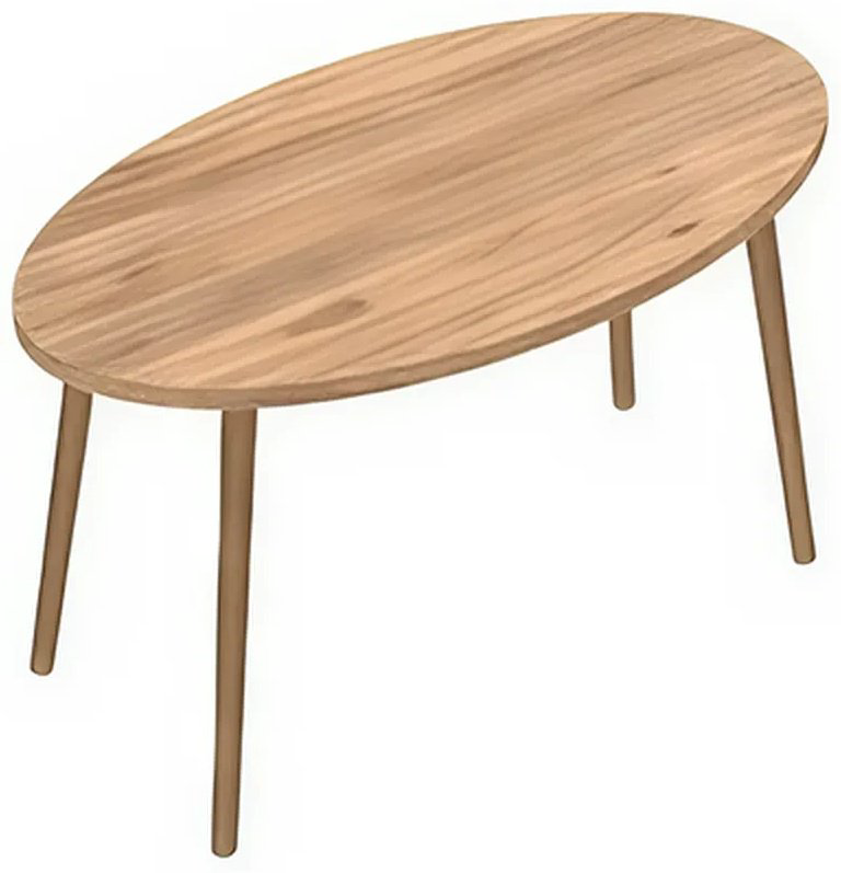 Журнальный столик ZETA Zigon, 89.5x50x41.5 см, коричневый купить,NaN