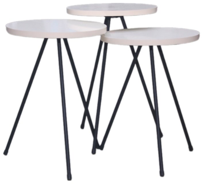 Журнальный столик Zigon, 34x34x52 см, белый купить,NaN