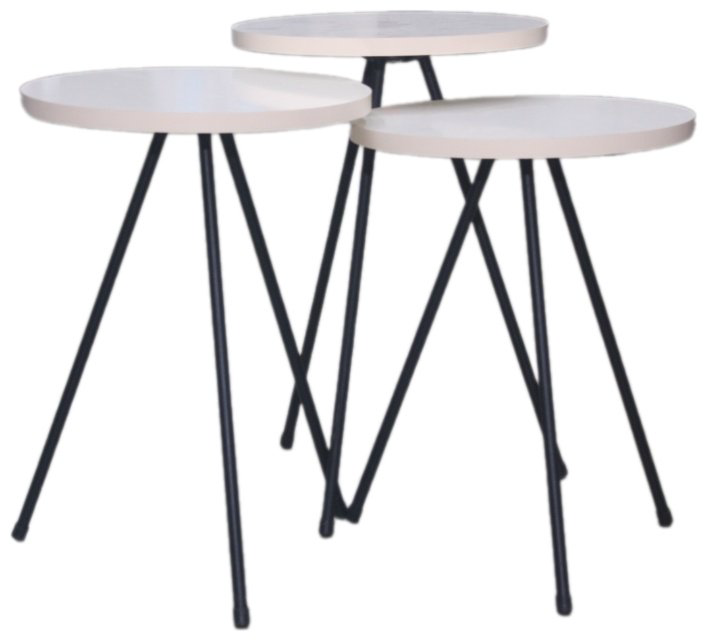 Журнальный столик Zigon, 34x34x52 см, белый купить,NaN