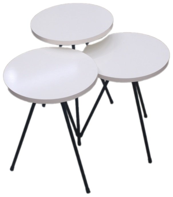 Журнальный столик Zigon, 34x34x52 см, белый купить,NaN