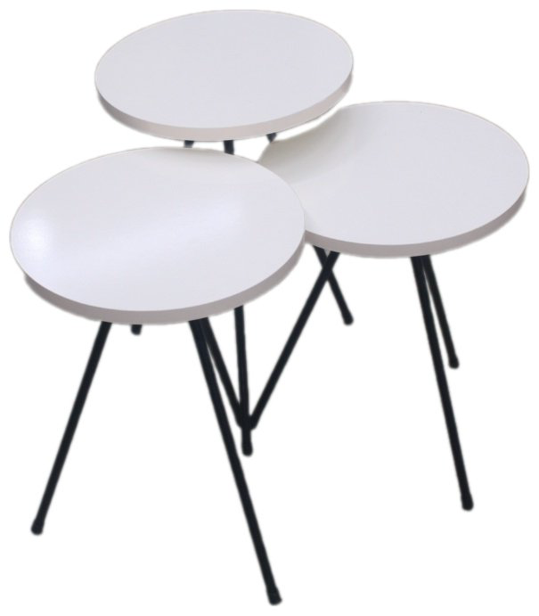 Журнальный столик Zigon, 34x34x52 см, белый купить,NaN