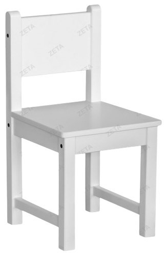 Стул Rectangle Back K, массив дерева, 29x28x53.5 см, белый купить,NaN