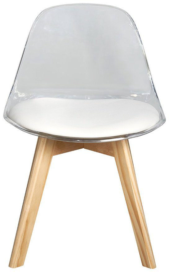 Стул ZETA S-0253CKпрозрач, пластик, 35x38x57.5 см, прозрачный купить,NaN