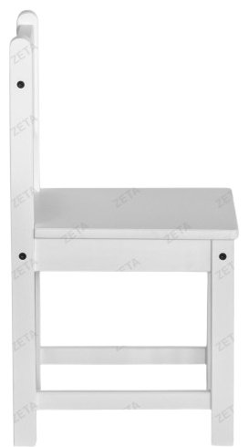 Стул Rectangle Back K, массив дерева, 29x28x53.5 см, белый купить,NaN