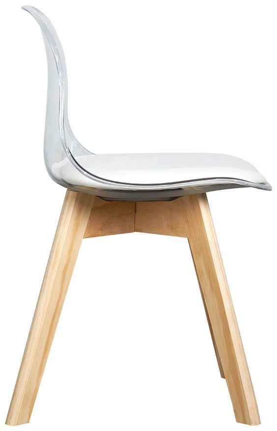 Стул ZETA S-0253CKпрозрач, пластик, 35x38x57.5 см, прозрачный купить,NaN