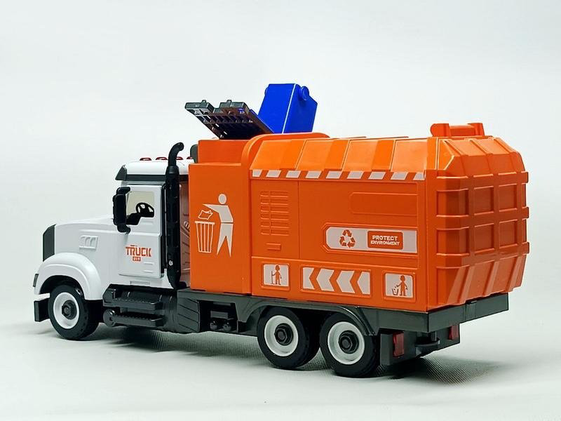 Yiwan Toys Мусоровоз YW9083A, пластик, белый, оранжевый купить,NaN