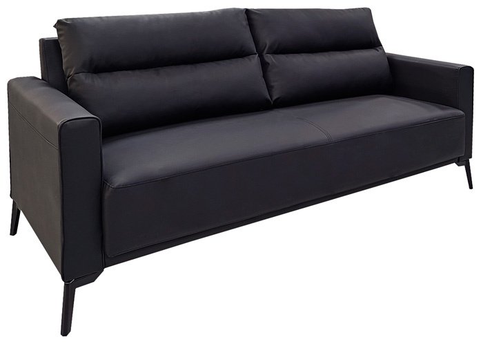Диван ZETA A08B, 187х77 см, обивка экокожа (искусственная кожа), черный купить,NaN