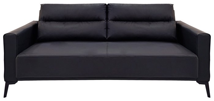 Диван ZETA A08B, 187х77 см, обивка экокожа (искусственная кожа), черный купить,NaN