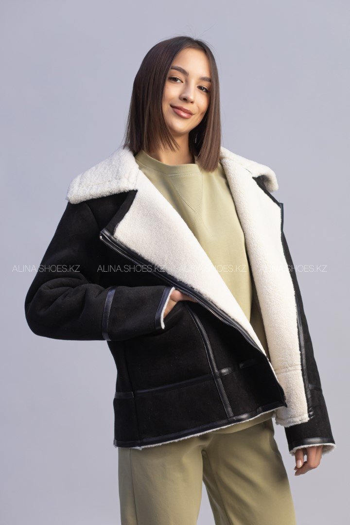 Дубленка alinashoes черный купить,NaN