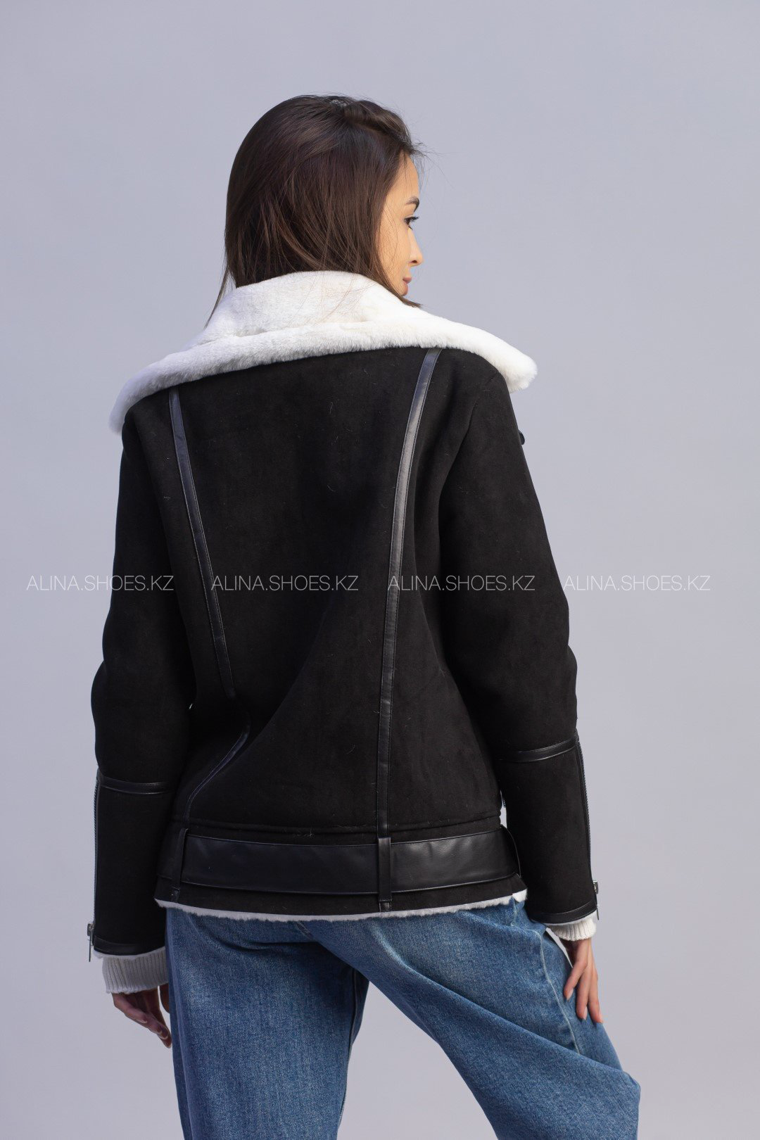 Дубленка alinashoes черный купить,NaN