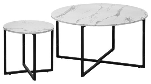 Стол классический CT8040, 80x80x43.5 см, белый, черный купить,NaN