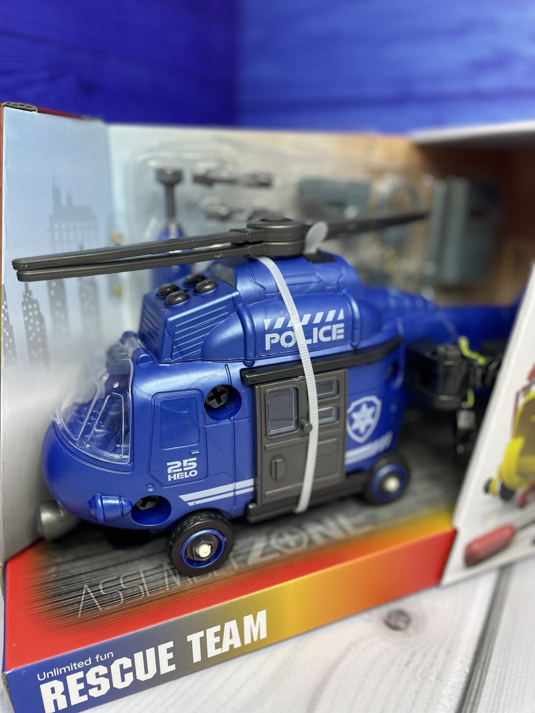 Rescue city Вертолет R223, пластик, синий купить,NaN
