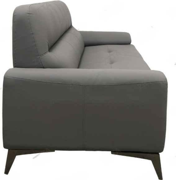 Диван ZETA SF-076, 220х50 см, обивка экокожа (искусственная кожа), серый купить,NaN