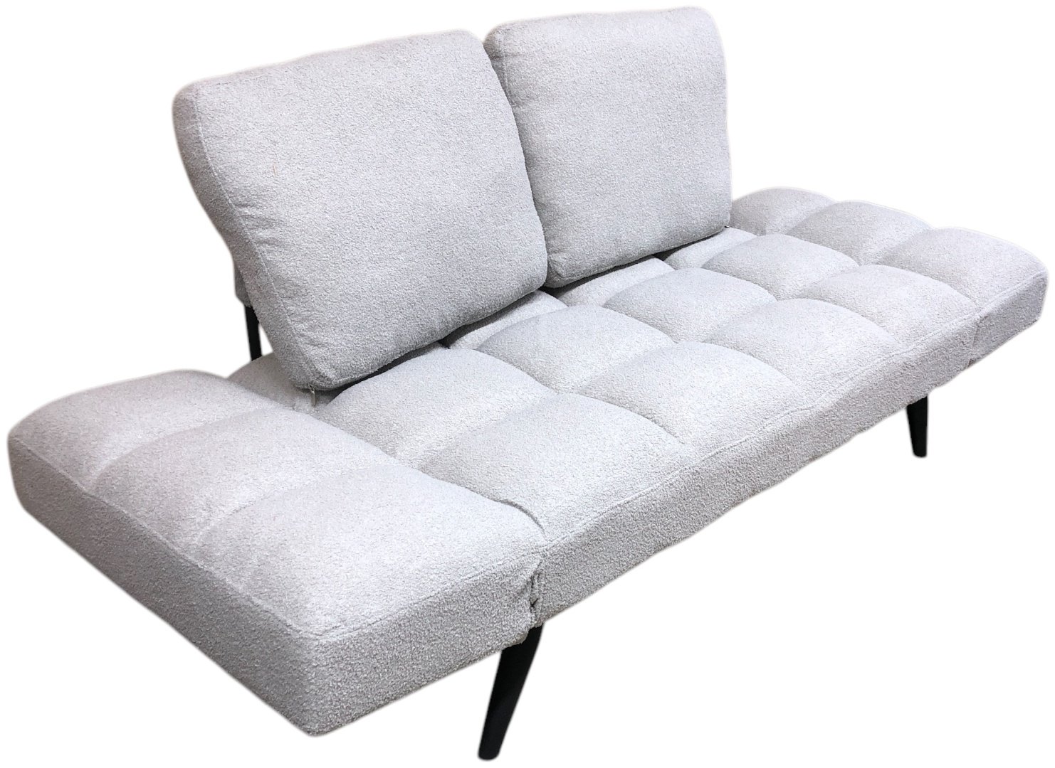Диван QLM-137-1, 150х75 см, обивка ткань, светло серый купить,NaN