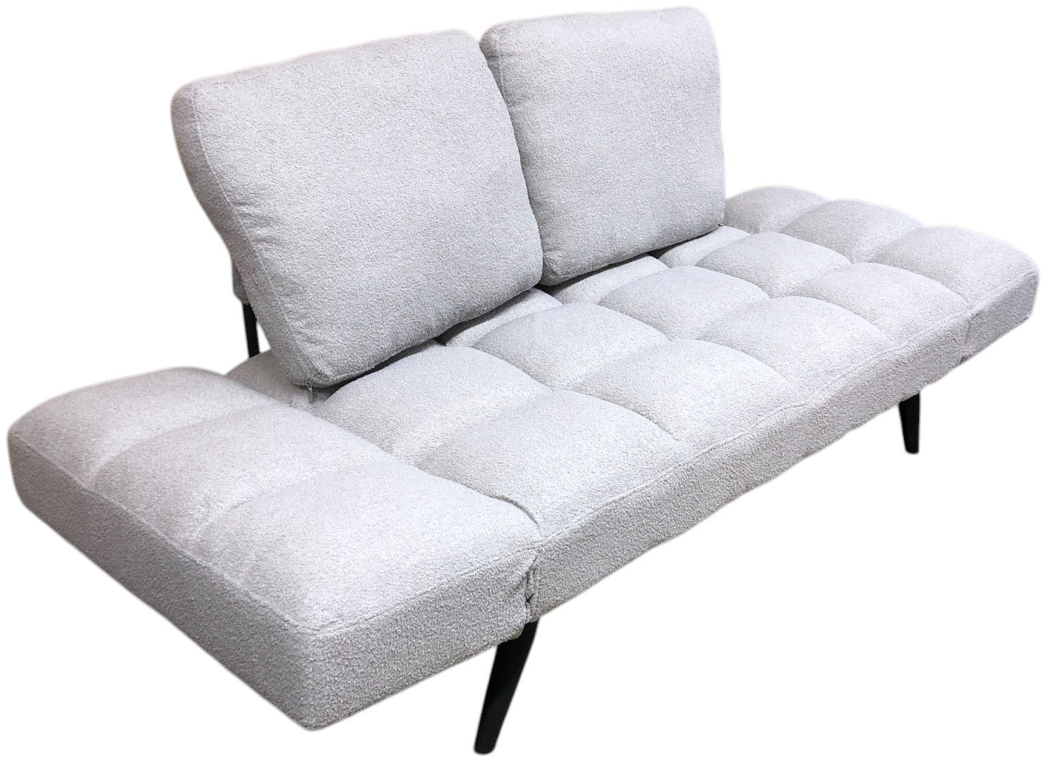 Диван QLM-137-1, 150х75 см, обивка ткань, светло серый купить,NaN
