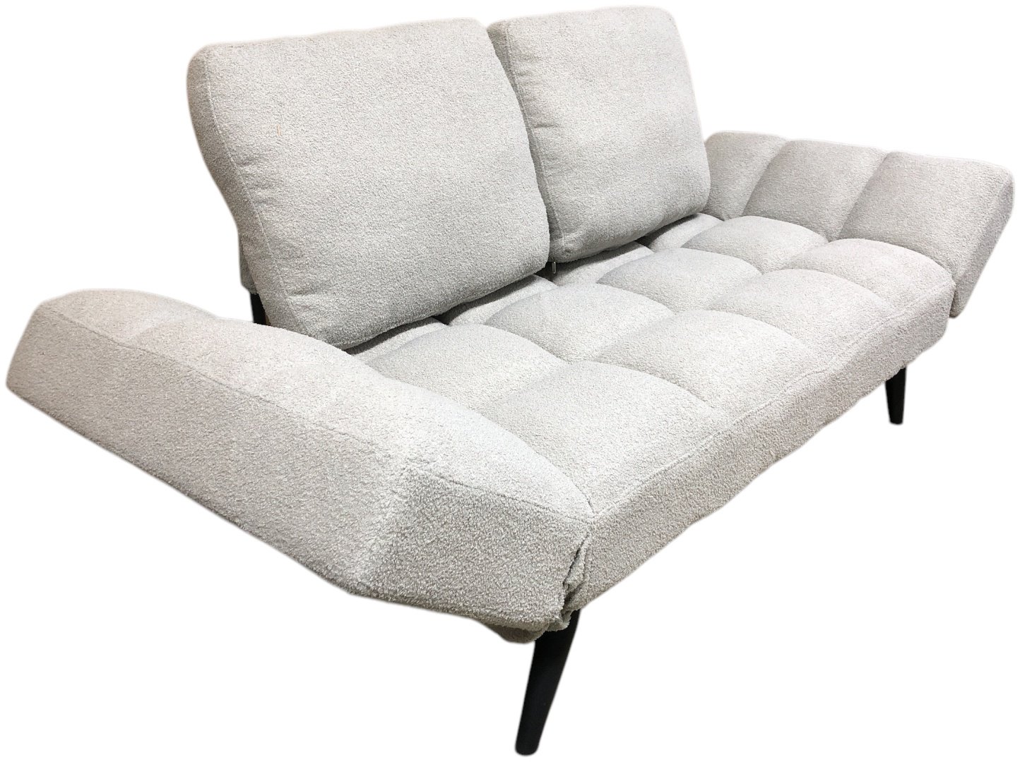 Диван QLM-137-1, 150х75 см, обивка ткань, светло серый купить,NaN